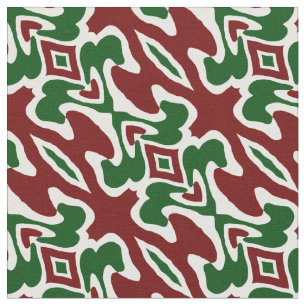 Tissu Trippy Squiggly Retro Mood Noël Motif
