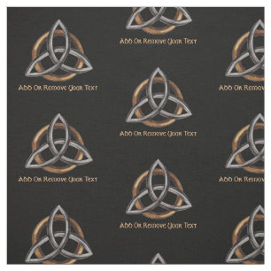 Tissu Triquetra (brun/argent)