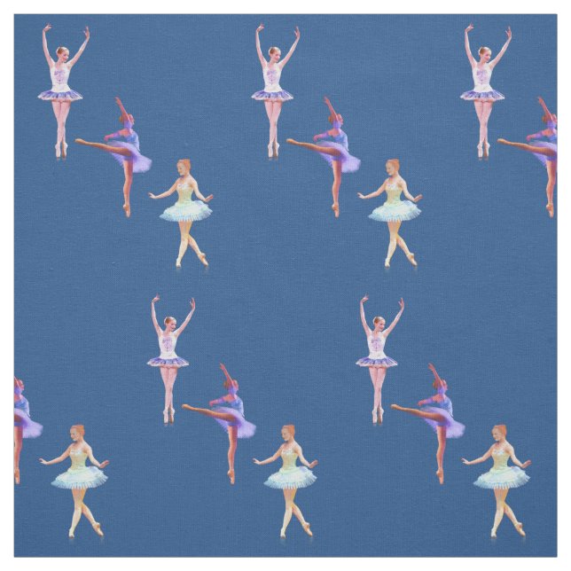 Tissu Trois ballerines (Échantillon)