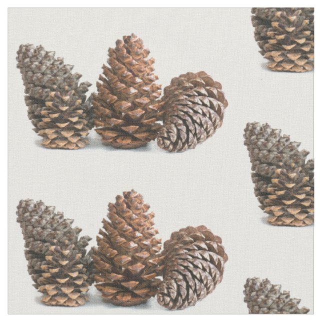 Tissu Trois pinecones (Fermer)