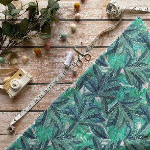 Tissu tropical feuille banane