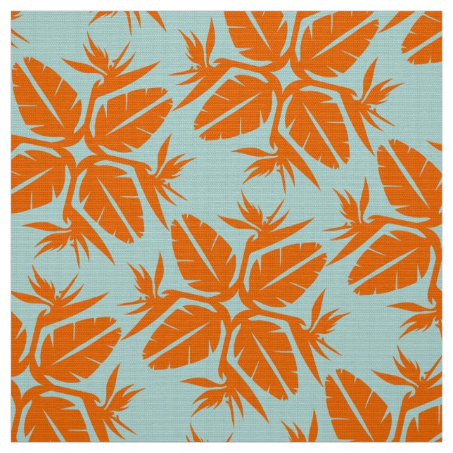 Tissu Tropical Hawaiian Quilt Pattern Bird of Paradise  (Échantillon)