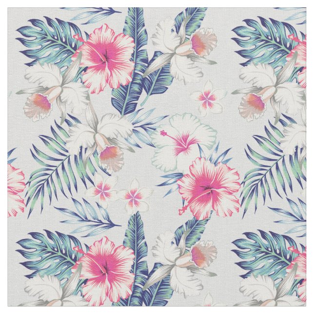 Tissu Tropical Orchid Floral (Fermer)