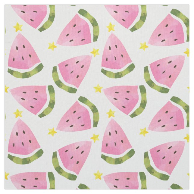 Tissu Tropical Summer Watermelon Christmas Motif Yard (Échantillon)