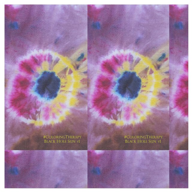 Tissu Trou noir cravate Sun #1 (Fermer)