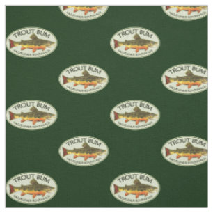 Tissu TROUT BUM Pêcheur à la mouche
