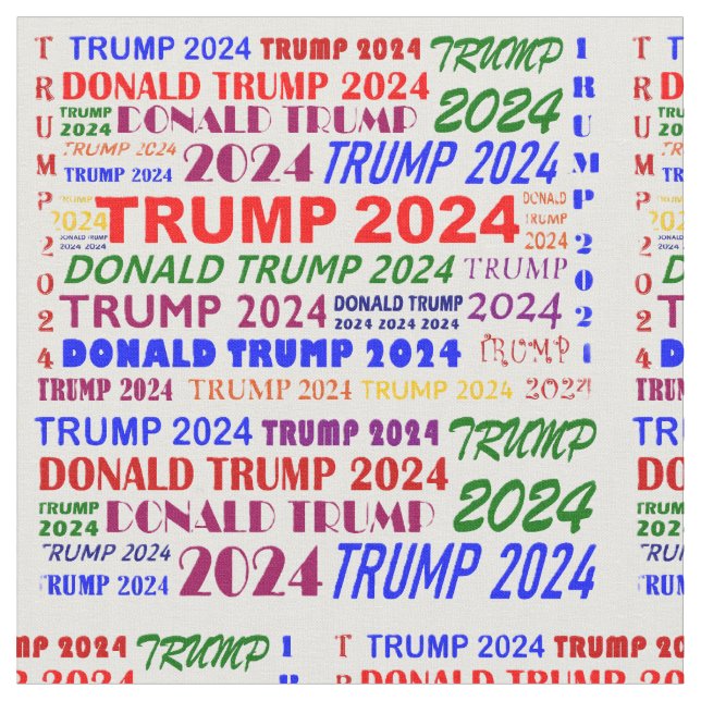 Tissu Trump 2024 coloré (Fermer)