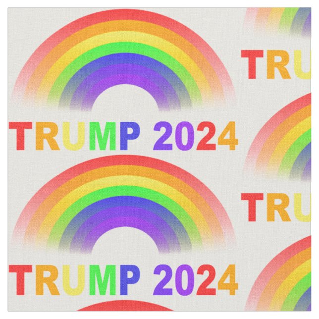 Tissu Trump 2024 Rainbow (Fermer)