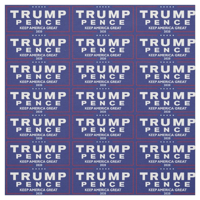 Tissu Trump & Pence Keep America Great 2020, ZSSG (Échantillon)