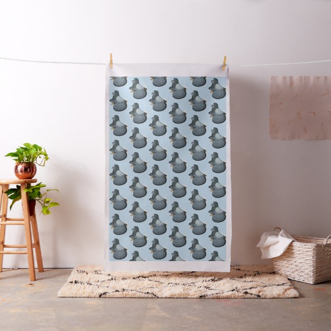 Tissu Trumpeter Pigeon Blue Barless (In Situ)