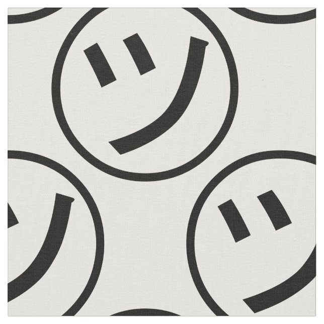 Tissu ㋡ Tsu Kana Katakana Smiling Emoji / Emoticon (Fermer)