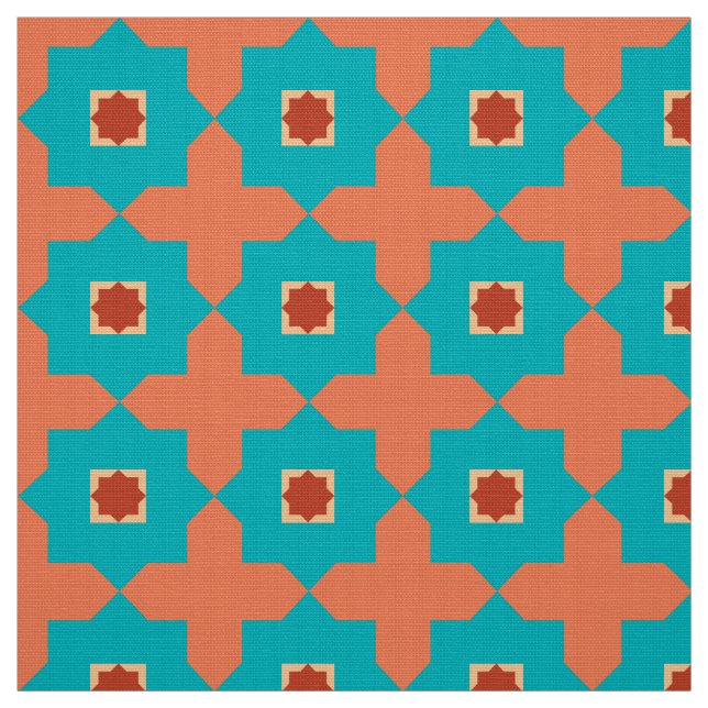 Tissu Tuiles de Marocain de pièce de bibliothèque (Échantillon)