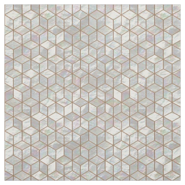 Tissu Tuiles nacrées (Échantillon)