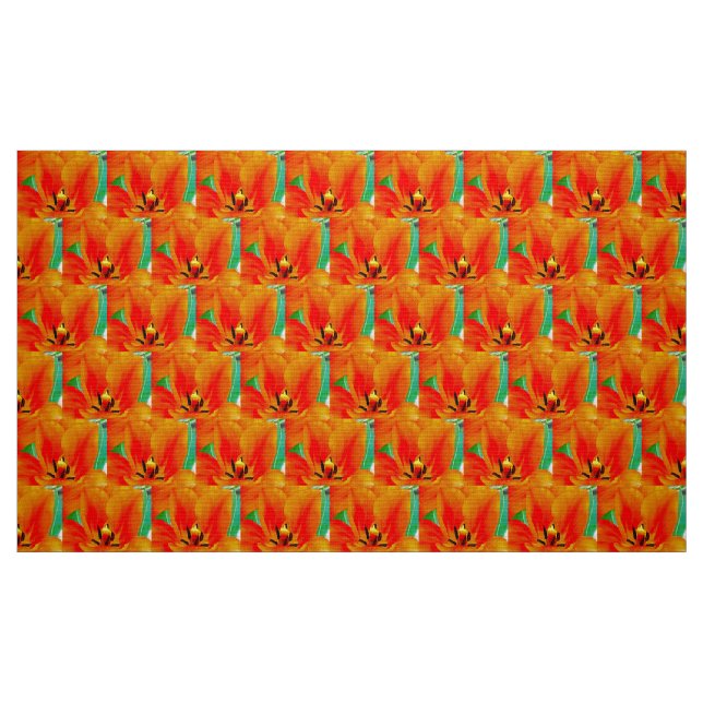 Tissu Tulipe orange (Fat Quarter)