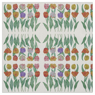 Tissu Tulipes de ressort