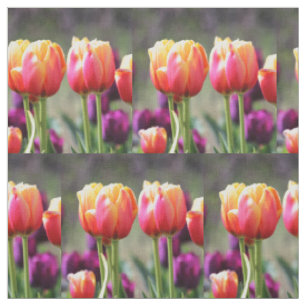 Tissu Tulipes tombées flammes