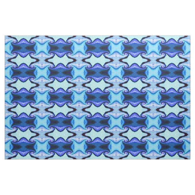 Tissu Tunnel temporel bleu (Fat Quarter)