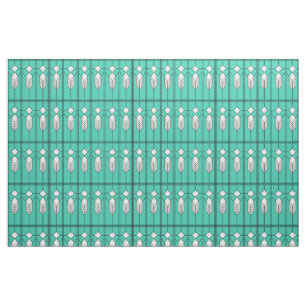 Tissu Turquoise Art Déco
