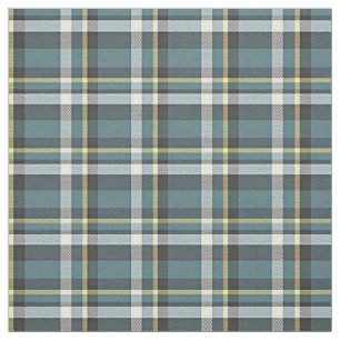Tissu Turquoise bleu jaune blanc gris Tartan Carré Motif