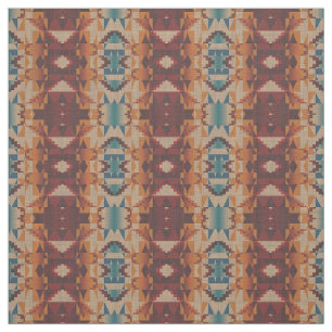 Tissu Turquoise Bleu Rouge Taupe Brown Orange Ethique