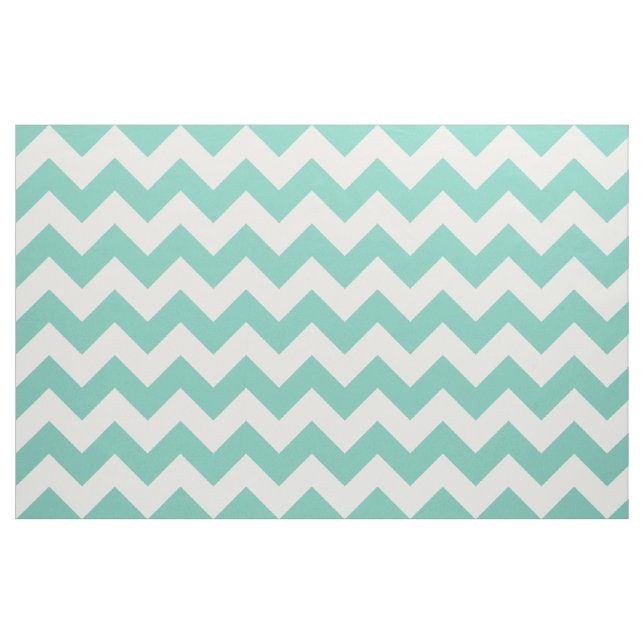 Tissu Turquoise Chevron Zigzag (Yard)