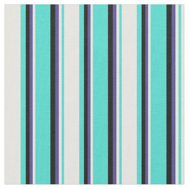 Tissu Turquoise, Crème à la menthe, bleu ardoise foncé e (Fermer)