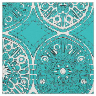 Tissu turquoise de saffreya