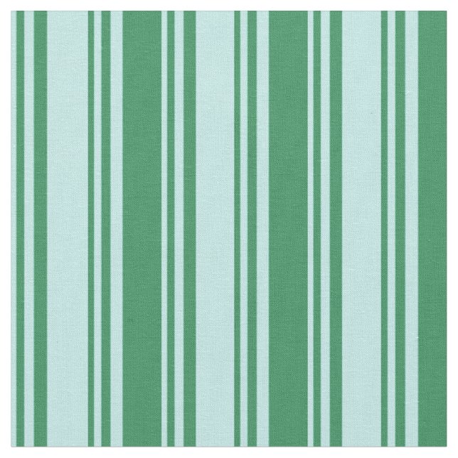 Tissu Turquoise et Motif rayé couleur vert mer (Fermer)