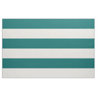 Turquoise foncé et larges rayures d'ivoire Grande