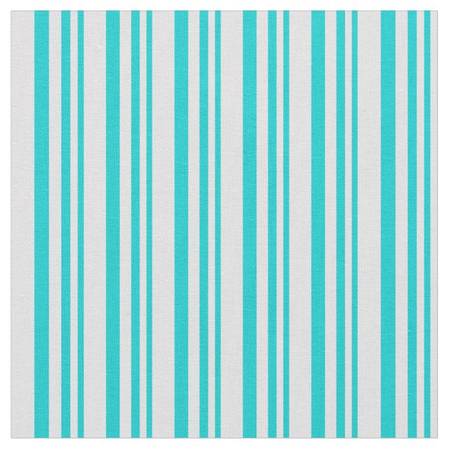 Tissu Turquoise foncé et Motif Lavande (Fermer)