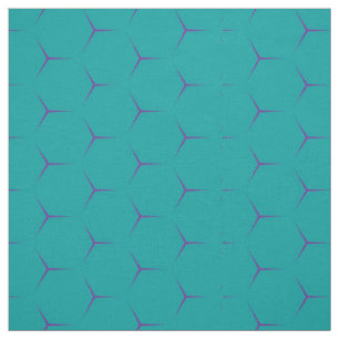 Tissu turquoise géométrique de nid d'abeilles