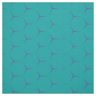 Tissu turquoise géométrique de nid d'abeilles