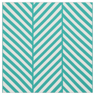 Tissu Turquoise Herringbone Grande échelle