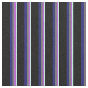 Tissu Turquoise, Orchidée, Gris Dim, Bleu et Noir de min