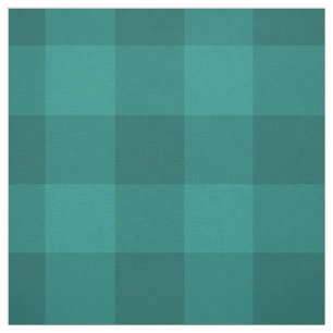 Tissu turquoise turquoise à damiers plaid