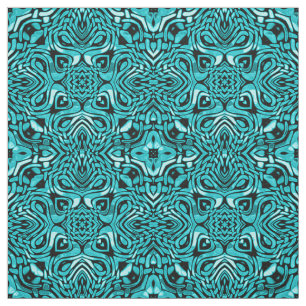 Tissu Turquoise Turquoise bleu bleu africain Motif de mo