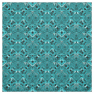 Tissu Turquoise Turquoise bleu bleu africain Motif de mo