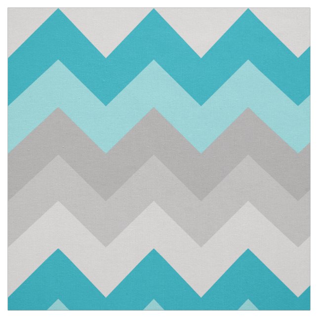 Tissu Turquoise Turquoise gris gris gris gris clair Chev (Échantillon)