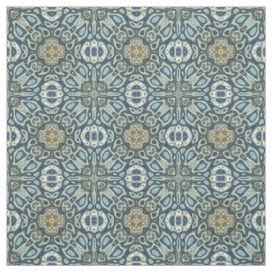 Tissu Turquoise Turquoise Seafoam Green Bali Motif Batik