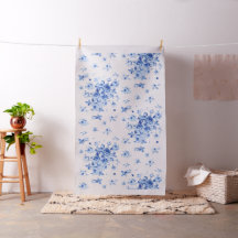 Tissu Twill de coton en bleuet Emalyn 1