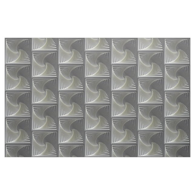 Tissu twirl gris jaune (Fat Quarter)