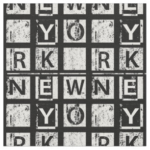 Tissu Typographie grunge de Bronx New York