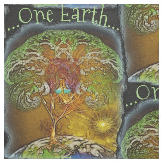Tissu Un arbre de la terre de la vie
