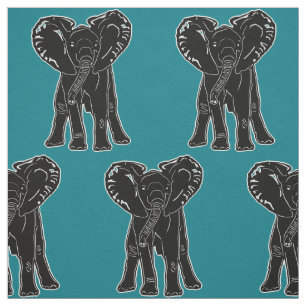 Tissu Un Arrière - plan de couleur noir éléphant