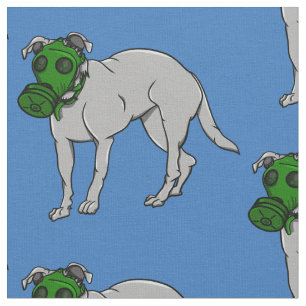 Tissu Un Chien Militaire Portant Un Masque À Gaz Canin