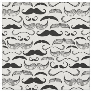 Tissu Un club des messieurs. Motif 2 de moustache