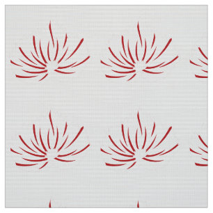 Tissu Un design floral rouge et noir éclatant,