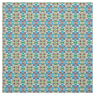 Tissu Un design motif multicolore et fleuri
