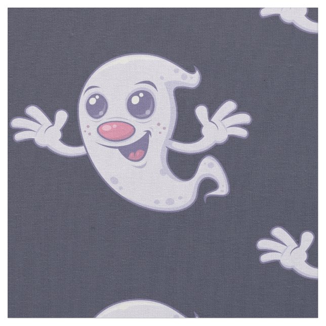 Tissu Un joli fantôme rétro (Fermer)
