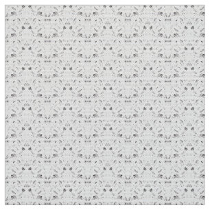 Tissu Un papier peint floral noir et blanc classique pré